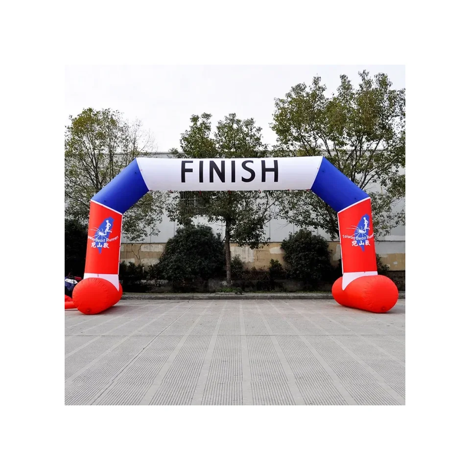 Custom Inflatable Gate Arch Start Finish Line Inflatable Black Archway Advertising Inflatable Goal Arch