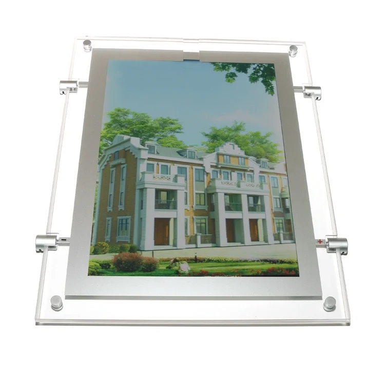 2021 High quality standard size crystal light boards,acrylic light box for real estate