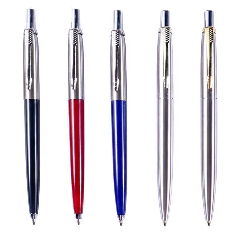 2022 New Promotional metal ball pen parker style ballpoint pens with metal click