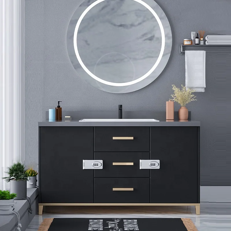 Code Hasp Latch Lock for Wooden Drawer Cupboard Cabinet Gun-Safe Closet Box Keyless 3 Digit Password Combination Lock for Locker