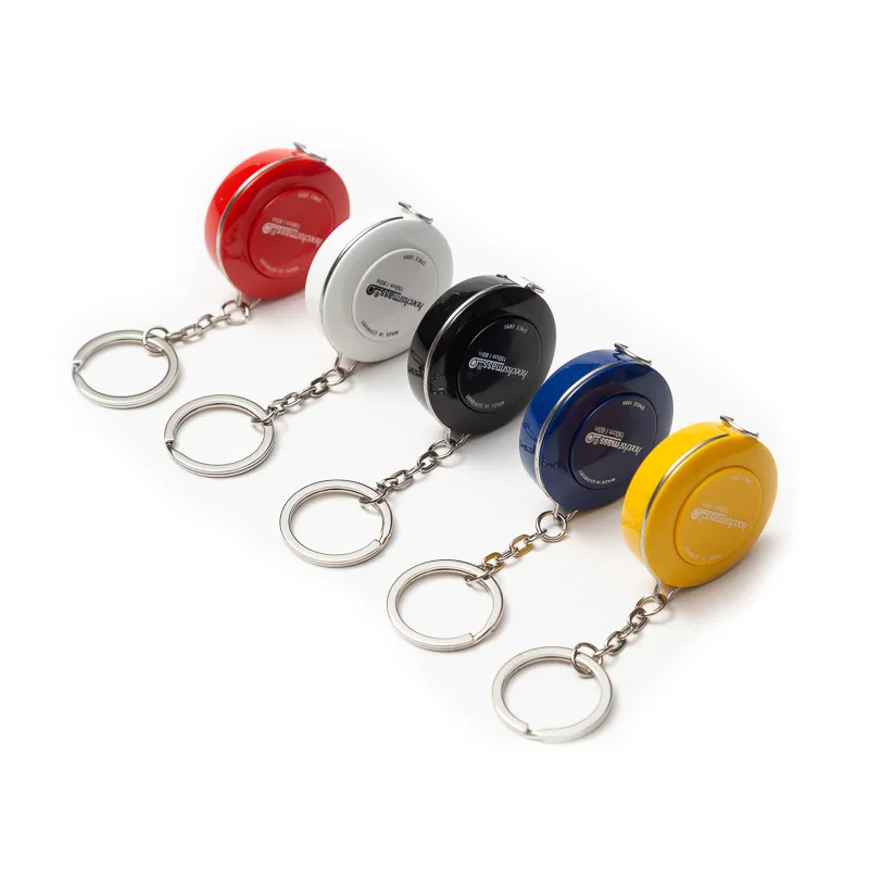 German Quality Retractable Mini Round Tape measure Keychain 1.5m 60 inch double scales tape printing Measuring Tools