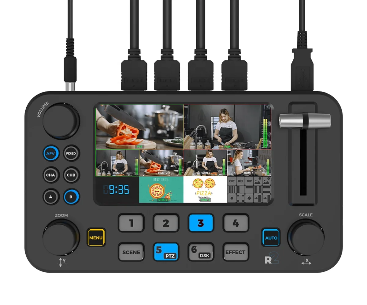 Oton Geek S04M 4 канала HD-MI прямые трансляции видео микшер коммутатор