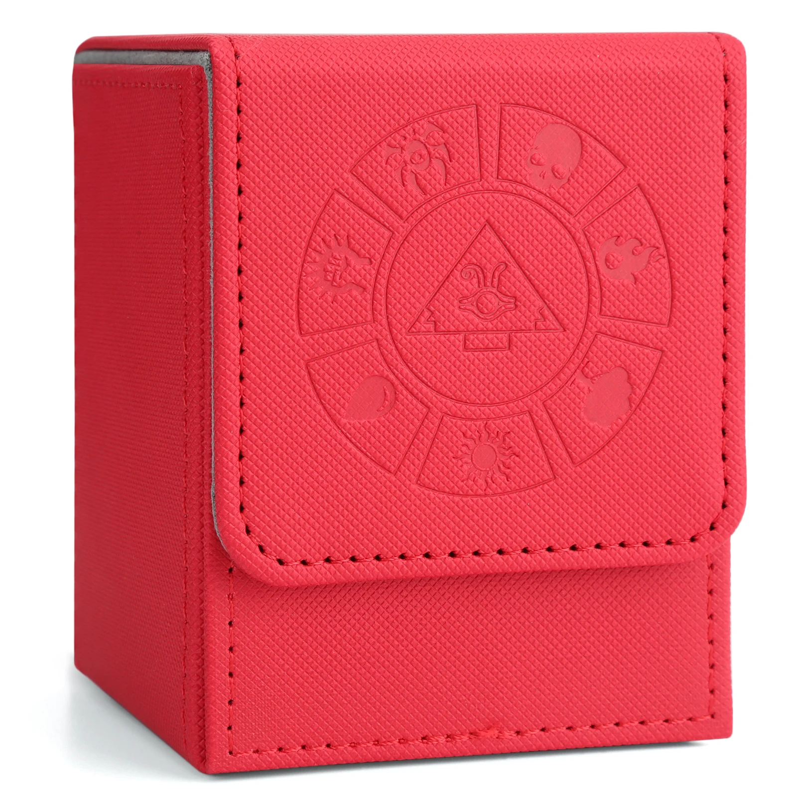 Factory Custom PU leather eva case magic box card protector storage box playing card case