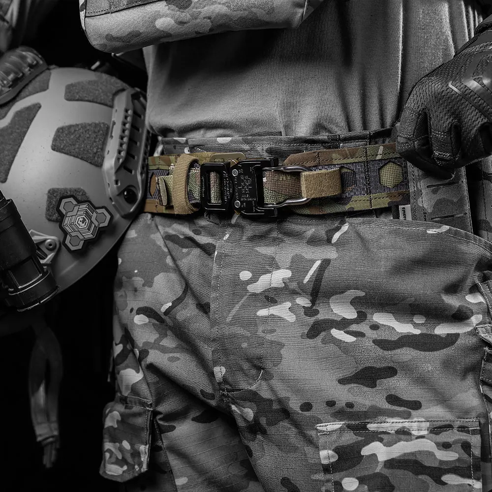 Камуфляжный тактический боевой ремень с пряжкой Emersongear Cobra Tegris