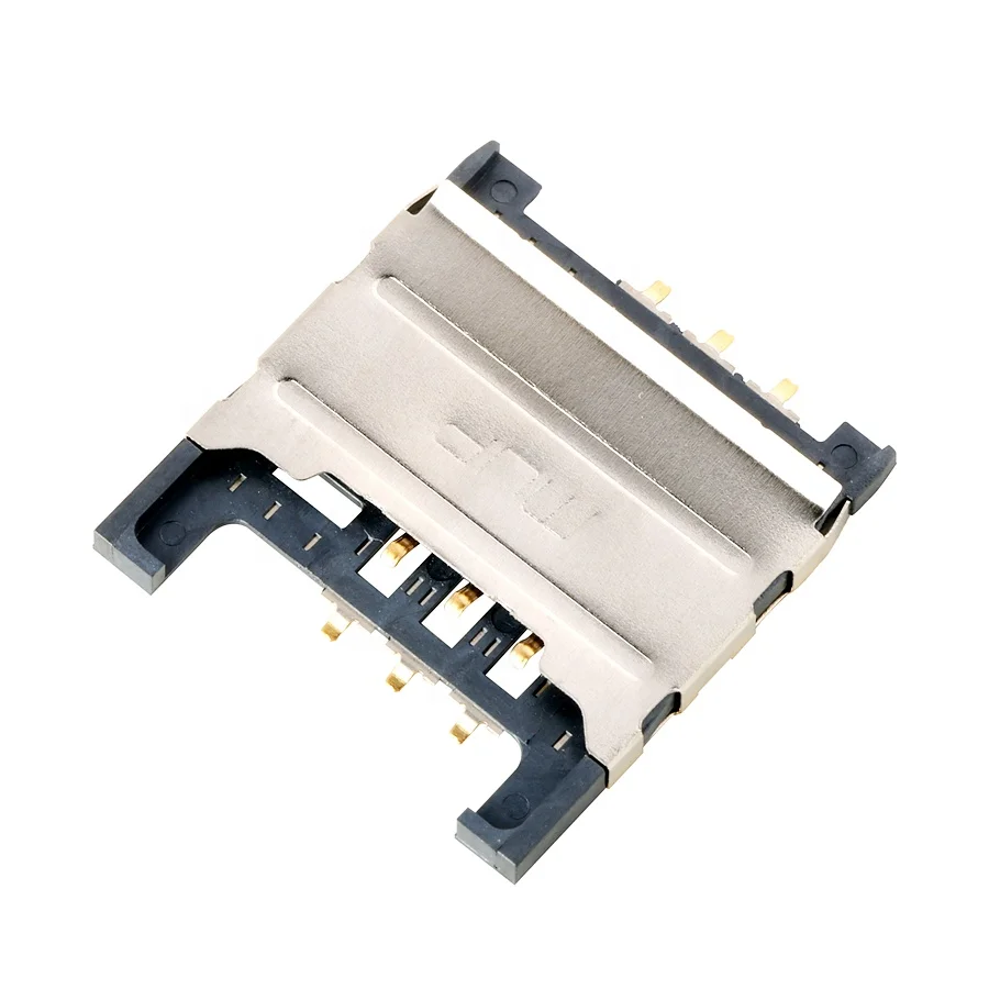 MUP SMT Type pcb SIM Card connector reader 6Pin/8 Pin terminal connector Housing for Mobile POS & GPS hotsale in Thailand Africa