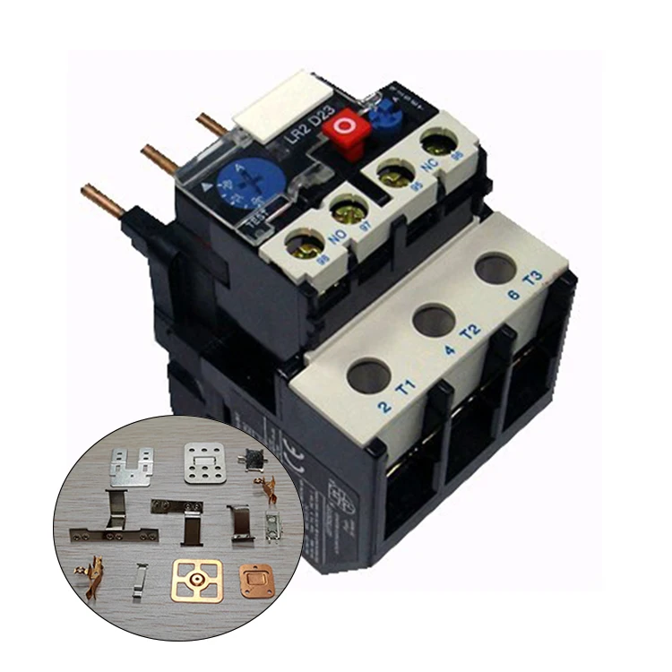 Cheaper Custom flat metal back plate copper spring shrapnel bending shrapnel