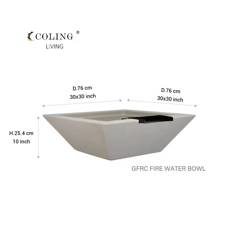 COLG211Coling Waterfall fire pit waterfall fire pit stainless steel gas water fire bowl for pool