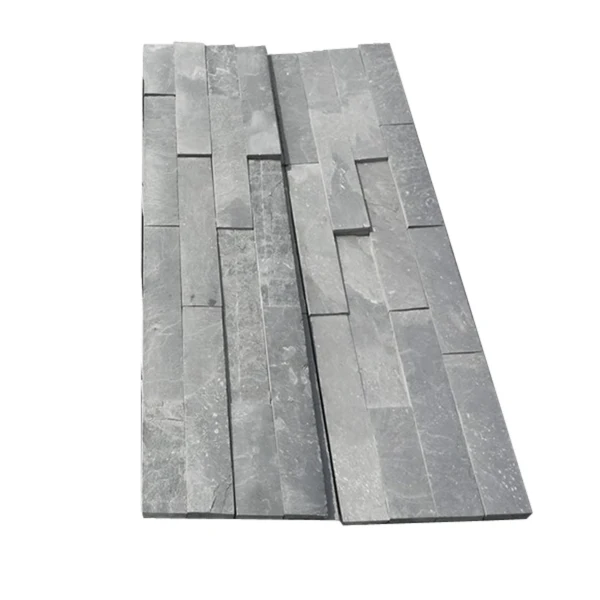 Черная шиферная внешняя плитка из натурального камня для облицовки наружных стен