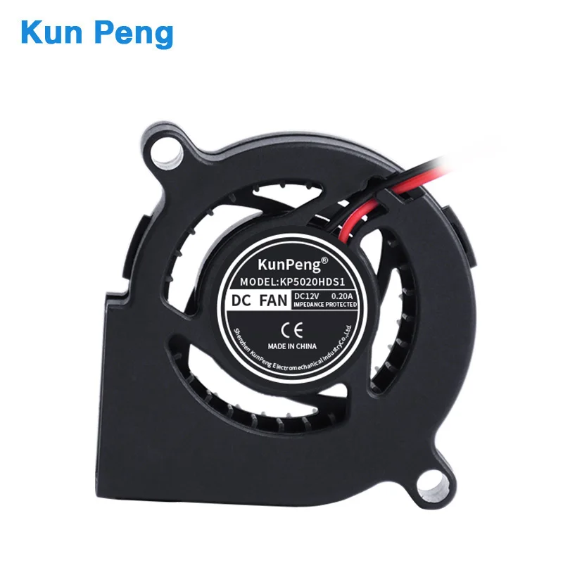 50mm DC Centrifugal Blower Fan 5020 5V 0.35A 1.75W 5500RPM 6.5CFM Ball Bearing