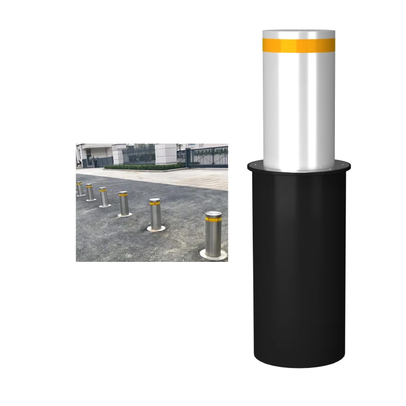Electric Parking Bollard, 219mm Heavy Duty with Anti-Ram Raid Protection for Secure Parking and Access Control