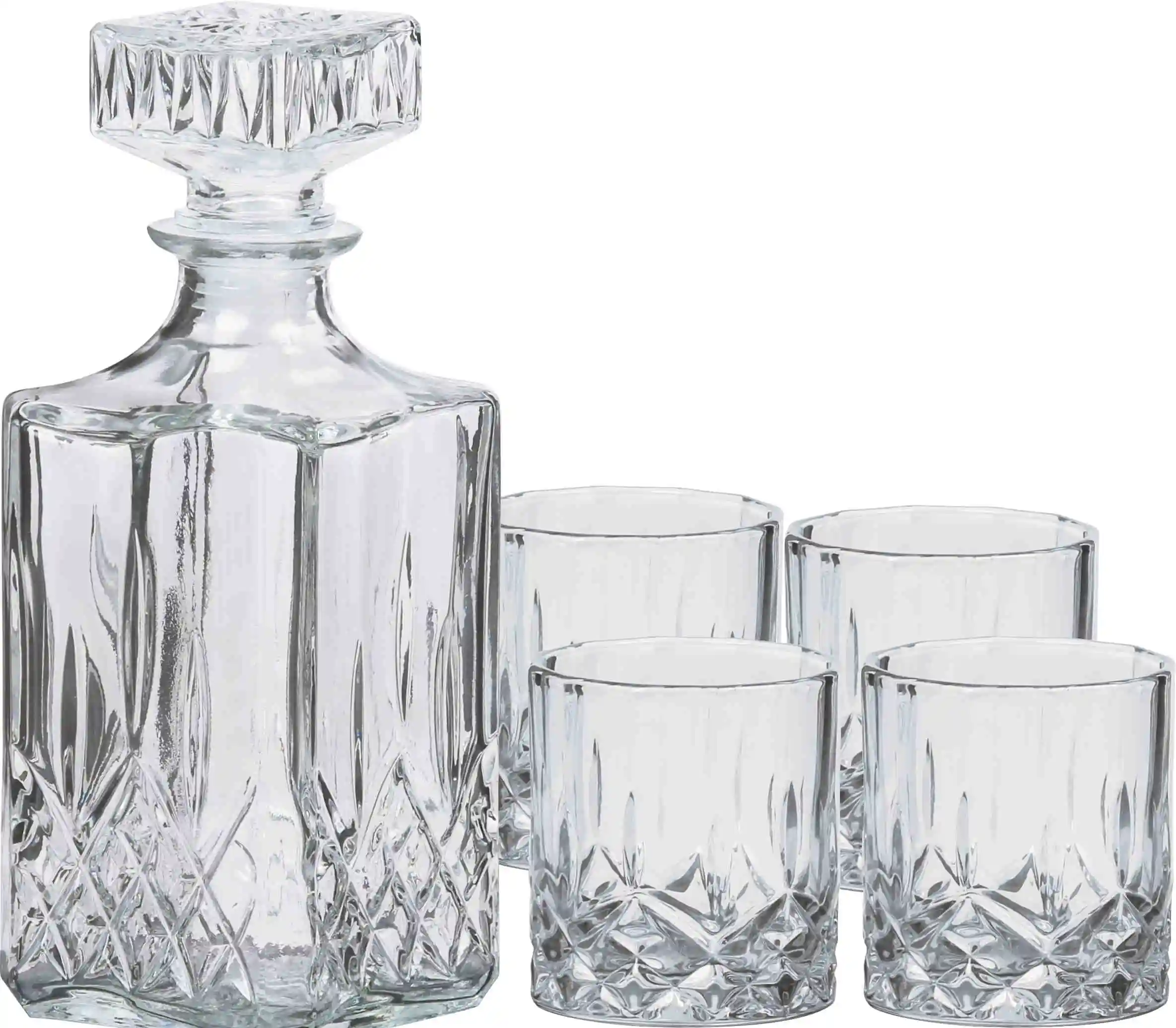 Amazon Whiskey Glasses Whiskey Decanter Set with Gift Box Whiskey Set Hot Sale 750ml 26oz Quantity CLASSIC Metal Europe American