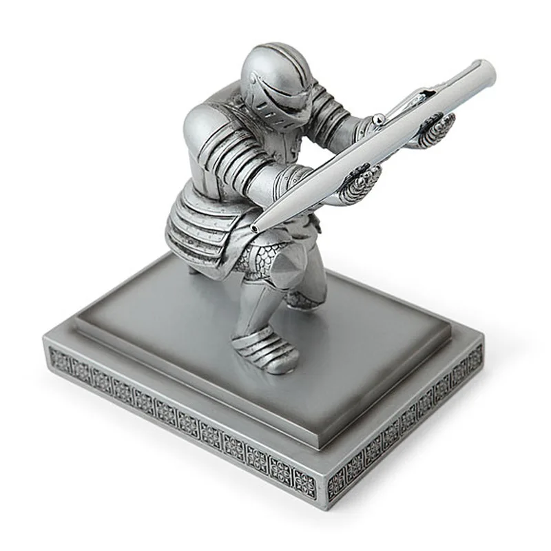 Pen Holder Executive Knight Pen Holder Armor Hero Soldier Stationery Pen Holder