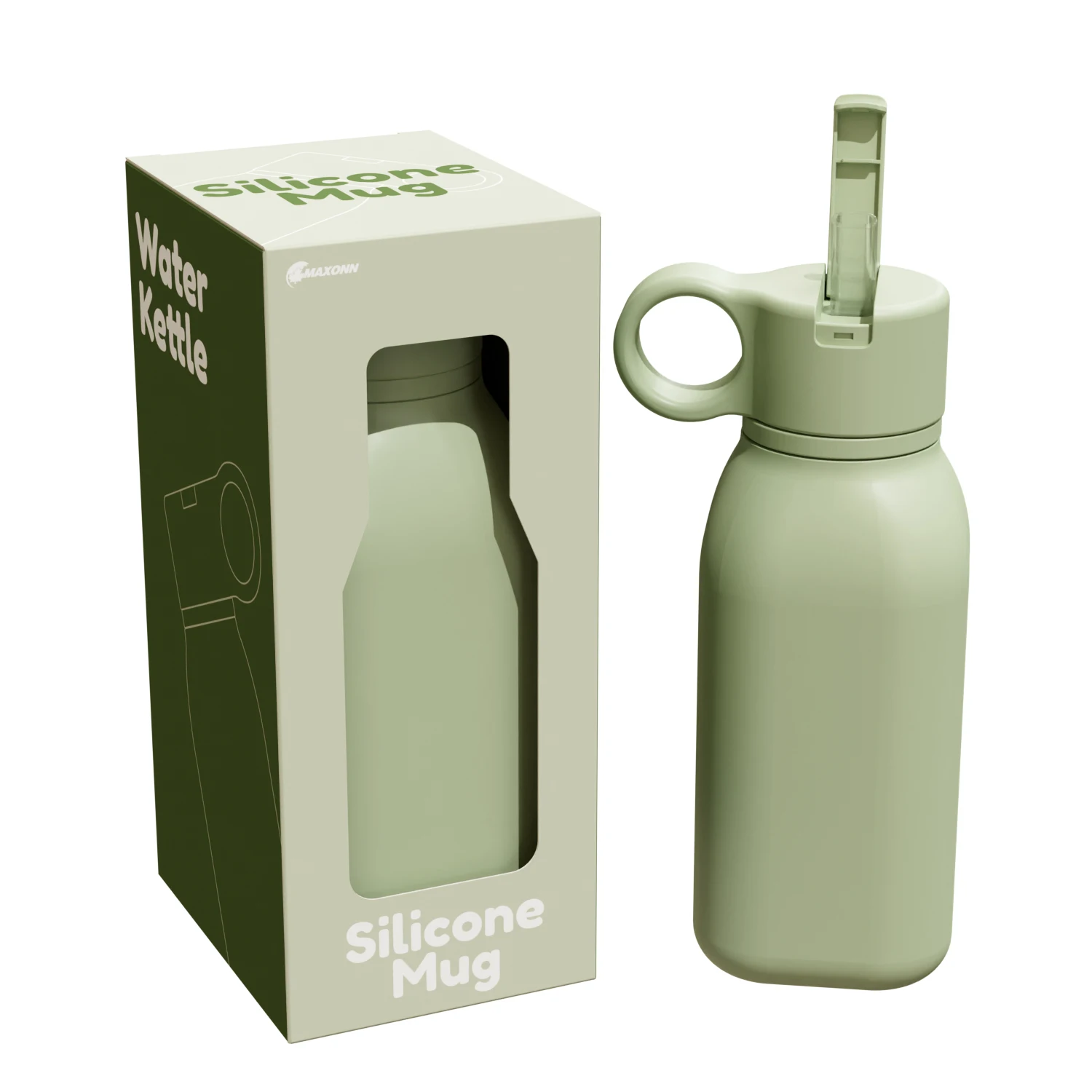 New 450Ml Spill Proof Straw Silicone Water Bottle Travel School Student Gym Girl Sport Kids Drink Water Baby Bottle For Children