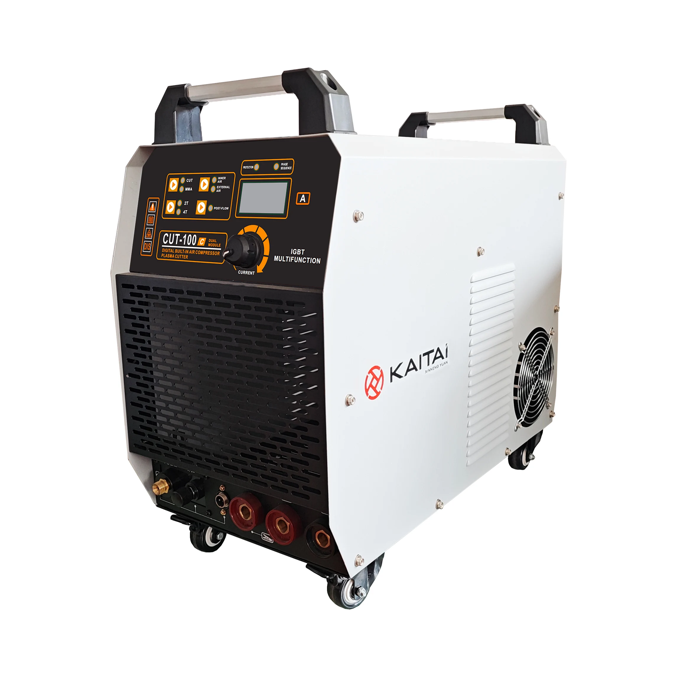 Heavy Duty Plasma Cutting Machine With Built In Air Compressor CUT-100C MMA IGBT MMA Inverter Welding Machine Plasma Cutter