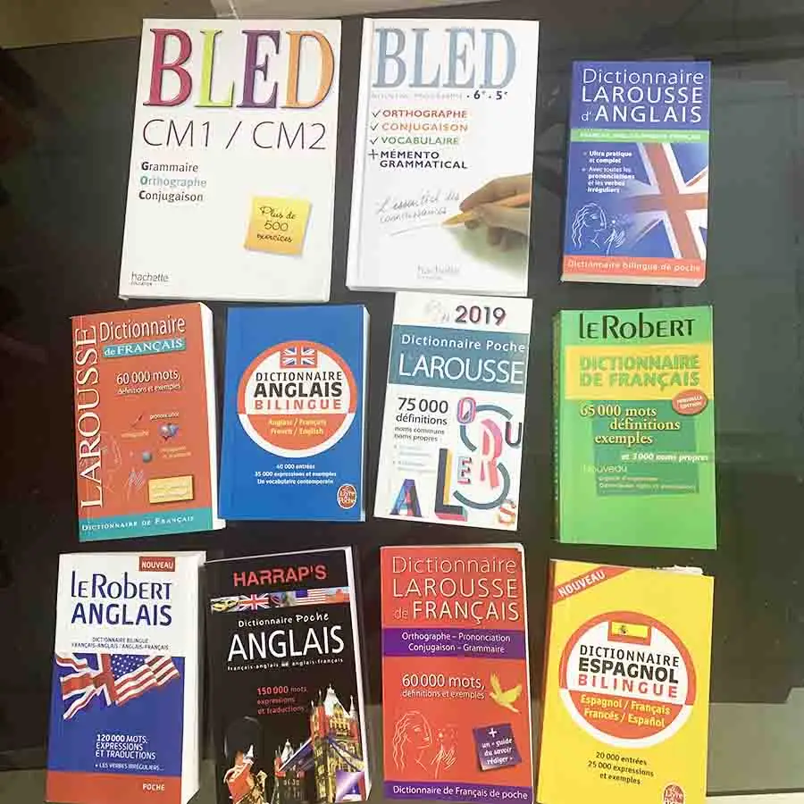 Custom Printing France Oxford Dictionary Offset Printing Factory Price Customized Dictionary