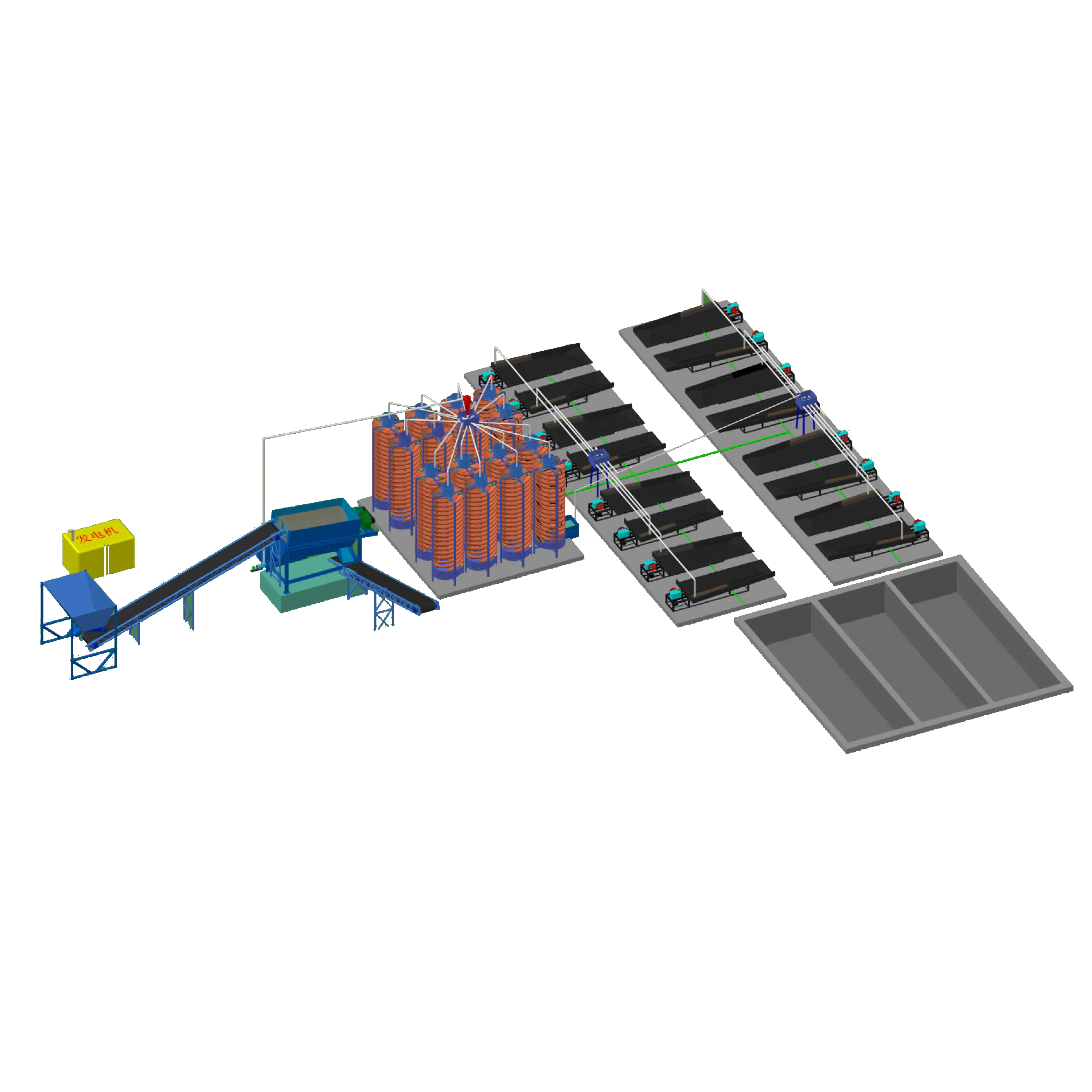 500 t/d Mining Processing Equipment Activated Carbon Leaching CIP Gold Plant