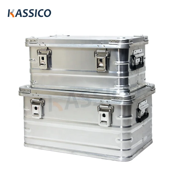 KASSICO Aluminum Storage Case Transport Box For First Responders, Clean Rooms, Hazardous Materials, Lithium Ion Batteries
