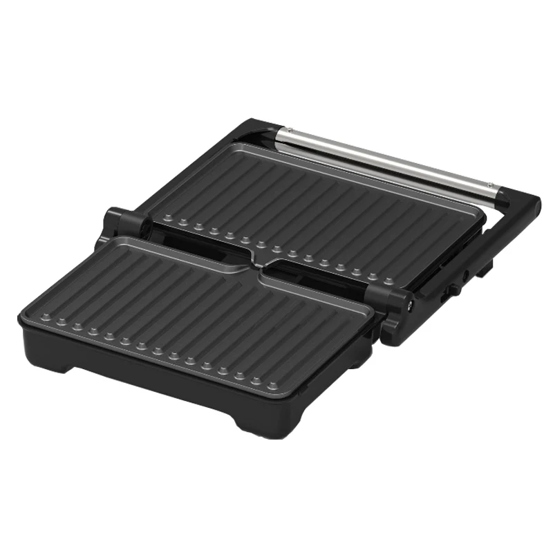 Panini Maker Household Stainless Steel 1000W High Power Nonstick Pan Steak Machine Sandwich Machine