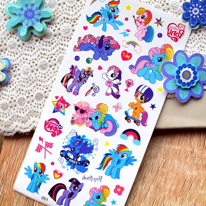 Custom design safe water transfer hand tattoos sticker for kids Wholesale cute cartoon temporary tattoo stickers