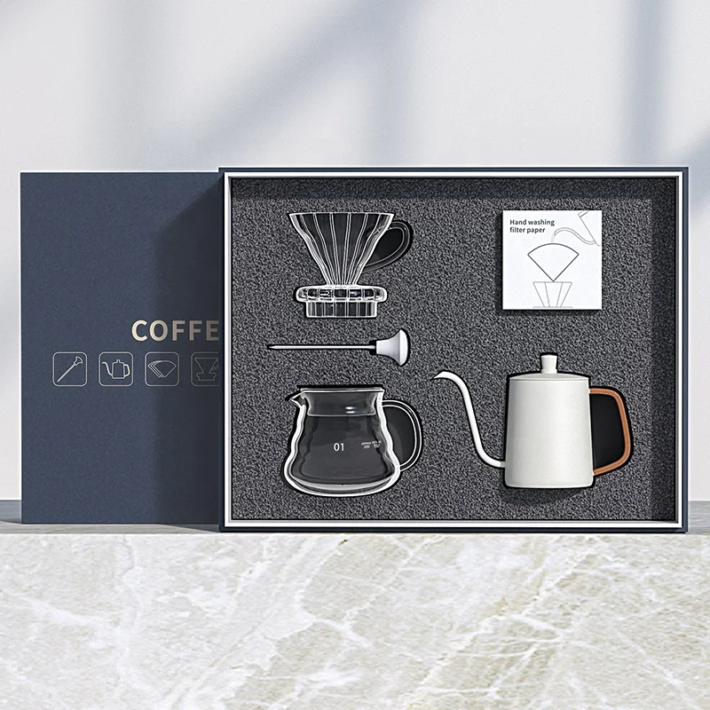Nibu Travel Bag Pour Over Coffee Maker Set Hand Drip Kettle Coffee Kit Coffee Gift Set