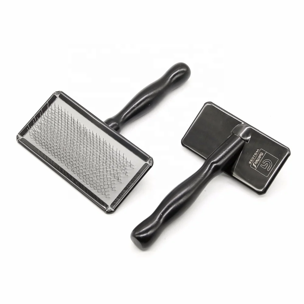 Jw Pet Gripsoft 2 Sided Cleaning Slicker Comb Brush Les Pooch Soft Pin For Dogs Poodles Small