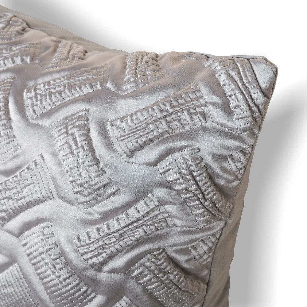 Telas Textiles 2023 New Design Upholstery Satin Embroidery Crash Sofa Fabric with Foam