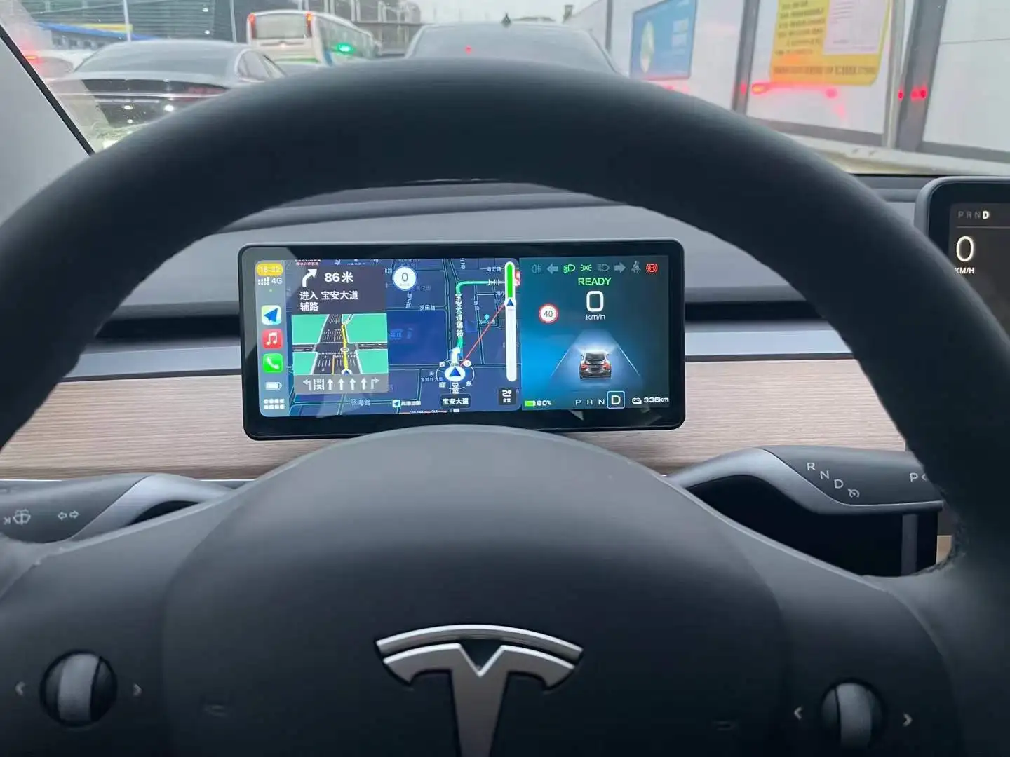 8.8 Inch Car Carplay Lcd Meter Instrument Touch Screen Style Console Digital Lcd Display For Tesla Model 3 Modle Y Dashboard