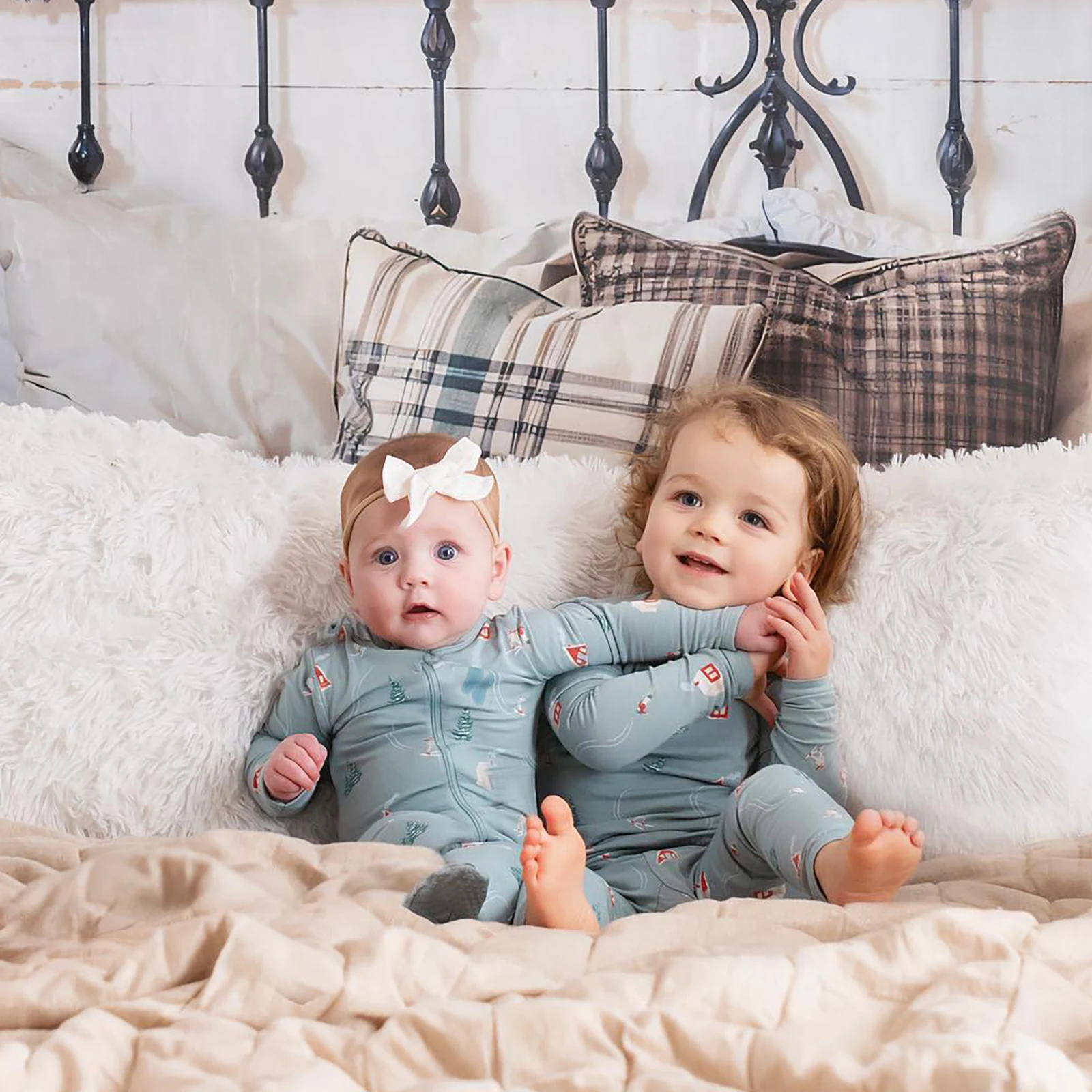 newborn 9 months spring long sleeve sleeper Clothes infant boy bamboo pajamas baby girl romper