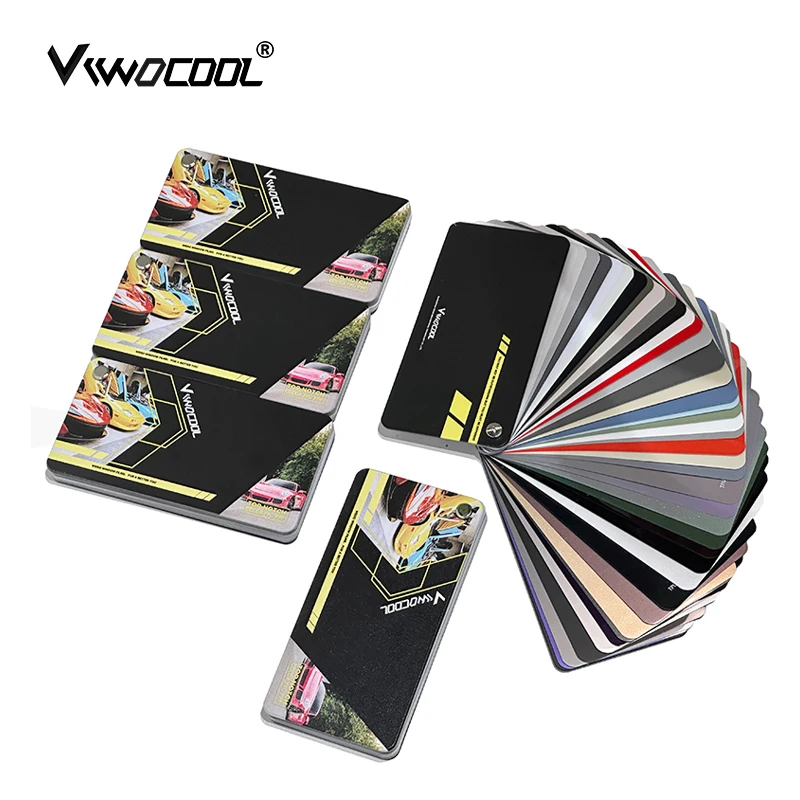 Viwocool Color TPU PPF Film 7.5mil Ashland Glue TPU Paint Protection Film A4 size sample booklet to check color