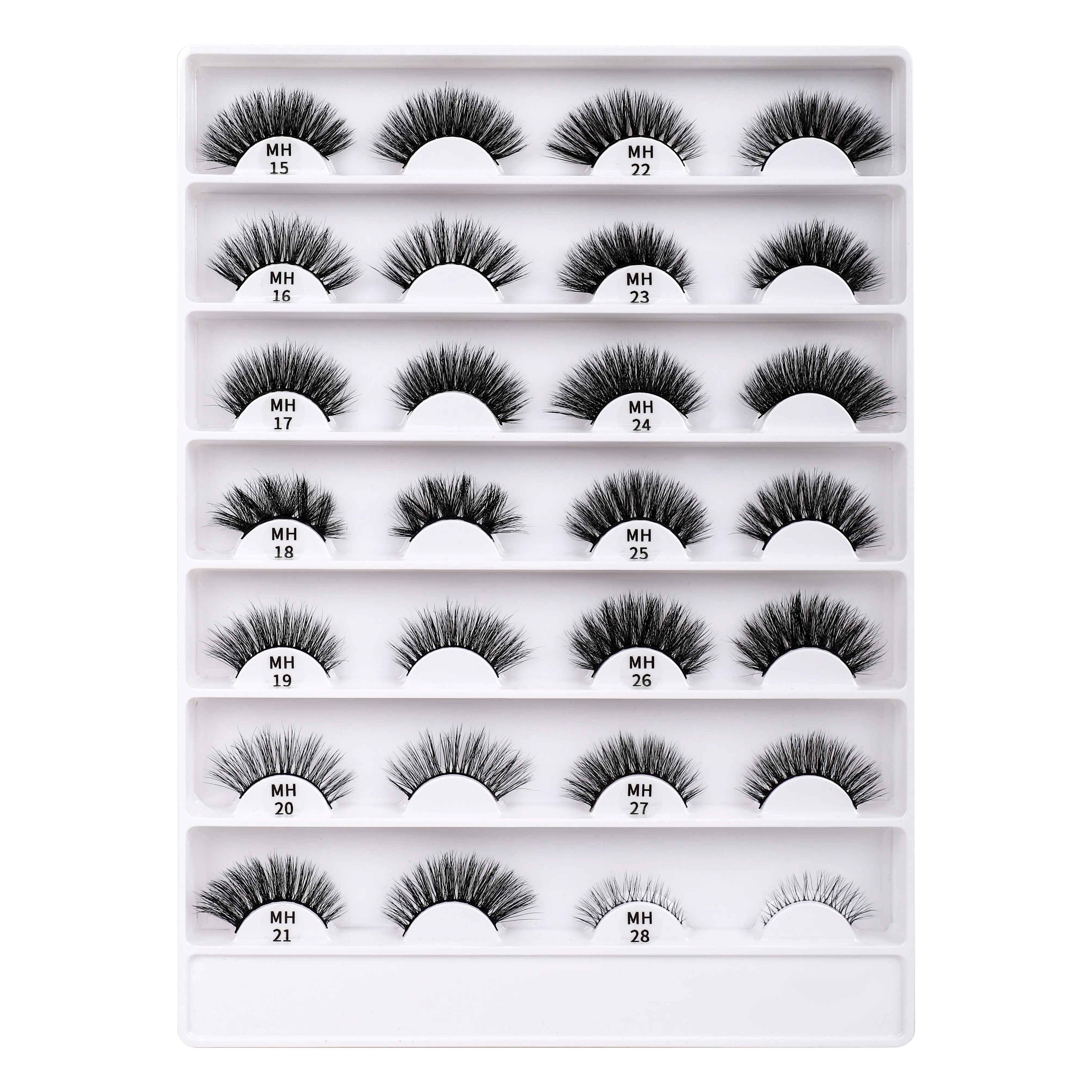 New Product 25mm 3D Mink Eyelash Packaging Box Customization Real Mink Eyelashes Hand Made Fur Thick Black Cotton Band CN;GUA