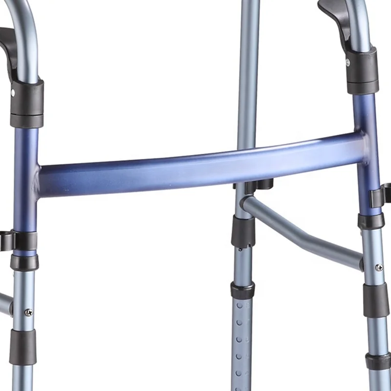 Medical Supplies Height Adjustable Elderly Walker Mobility Folding Walker Lightweight Aluminum Walker For Adults