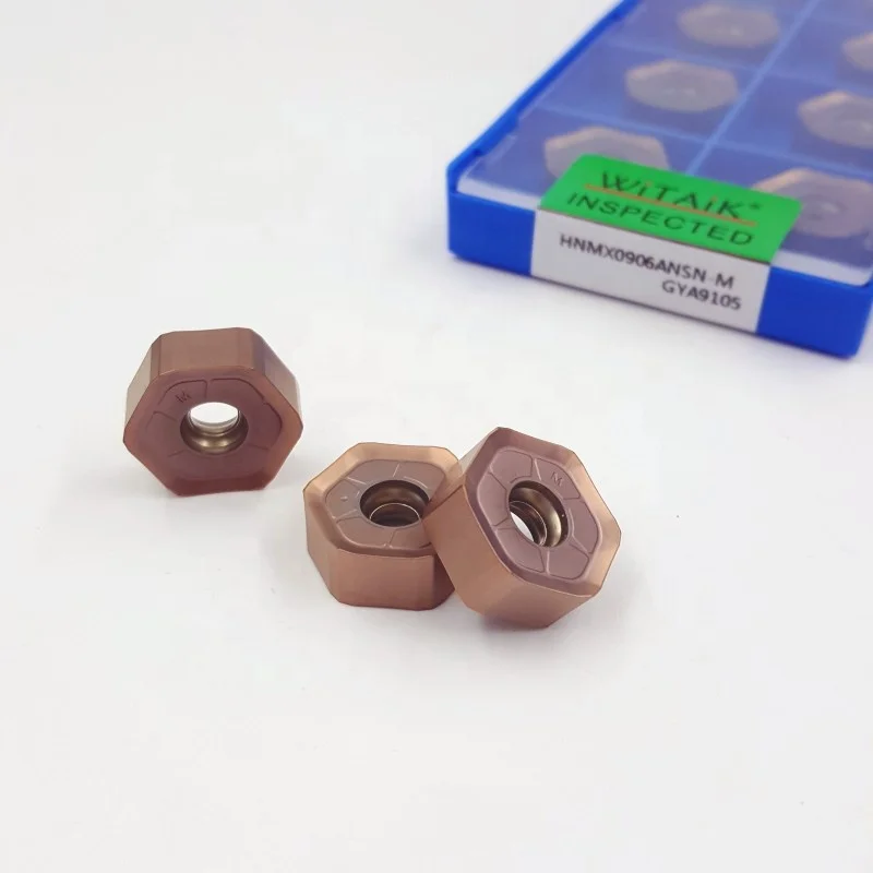 CNC milling  machine tools Double-sided fast feed same style 12-angle tungsten carbide insert WITAIK HNMX0906ANSN-M GYA9105