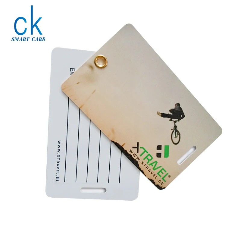 Manufacturer Promotion Product Plastic Waterproof Baggage Information Tag PVC Standard Double-Deck Hotel Resort Luggage Sign