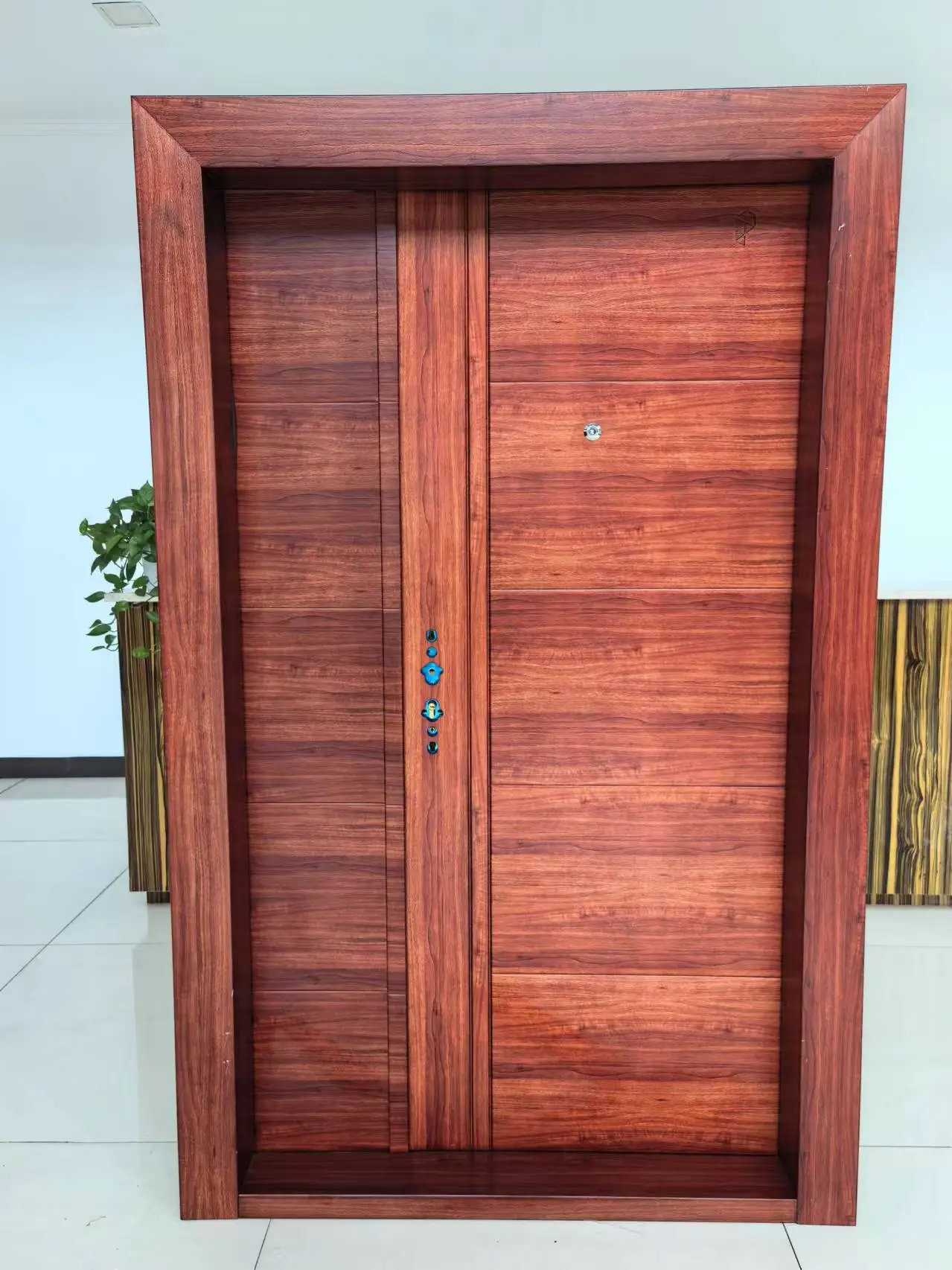 China manufacturer steel front door steel door Thailand household front door
