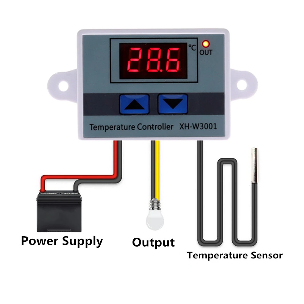 XH-W3001 Digital Temperature Controller Thermostat Control