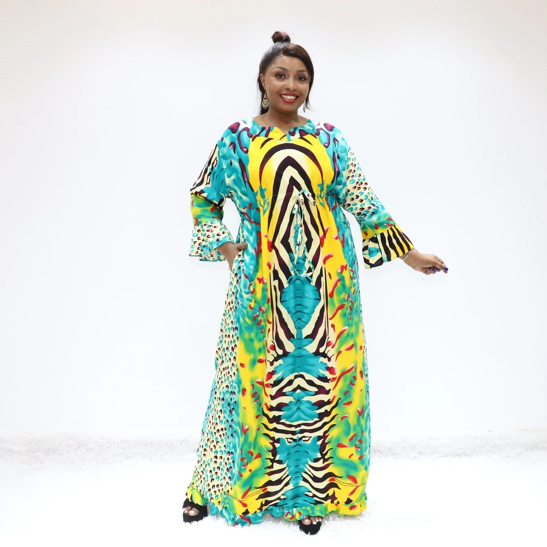 Africa dress royal blue abaya  Love Sahara KT14-510FY Ghana boubou dashiki dress