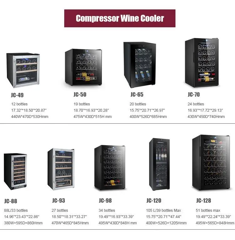 Custom Compressor Refrigerator Dual-Zone 41 Bottles Wine Fridge, Cooling System Wine Chiller, Wine Cellar Guangdong
