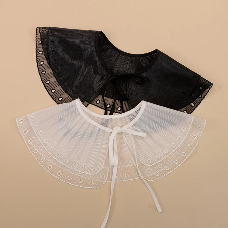 Hot selling embroidery designs collar lace fake collar false collar
