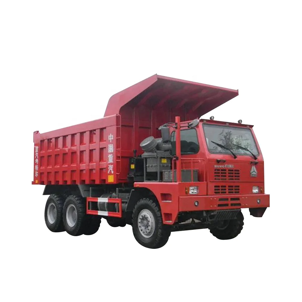 Heavy mine dump trucks sinotruk load 100 tons 6*4 howo mining tipper truck