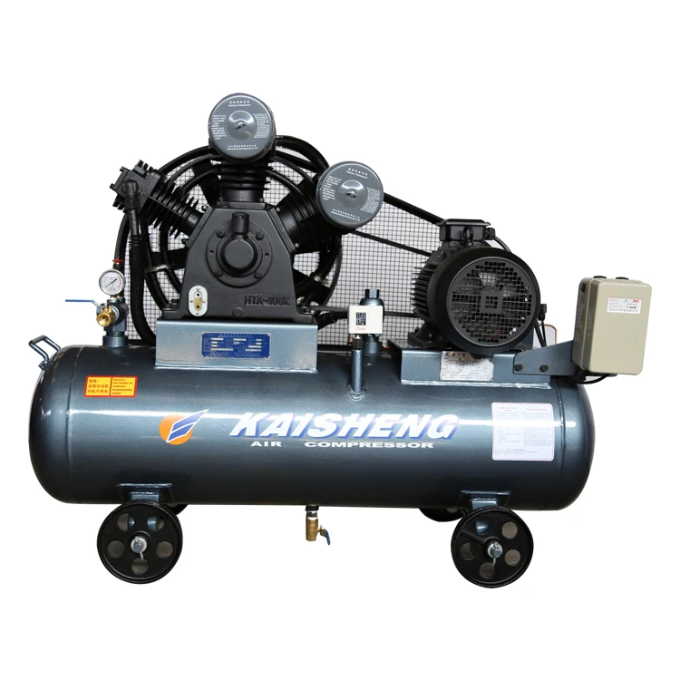 Three cylinder 30bar  medium-pressure  two stages compression piston air compressor for PET bottle blowing