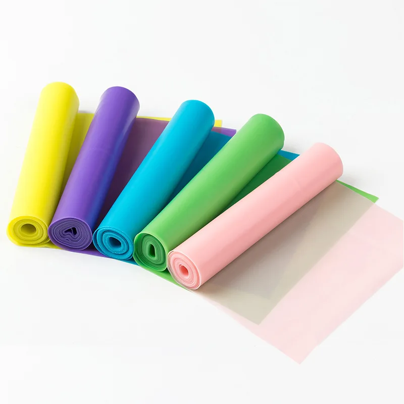 Wholesale Yoga elastic belt band tpe tension piece stretch belt colorful high quality resistance fitness tension belt band