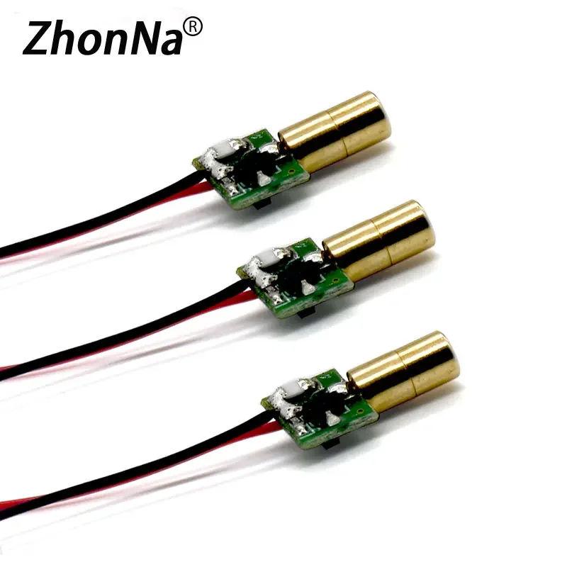 650nm 5mW Red Laser Module Single Point Irradiate Industrial-grade Positioning And Aiming Laser Head With Circuit Board 2.1-3V