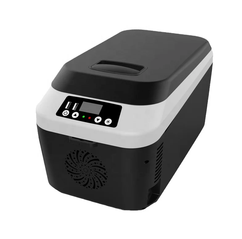 Portable Outdoor 12L Mini Capacity Plastic Warmer Cooler Box 12v Car Camping Cooler