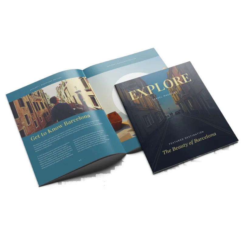 Manufacturer professional custom printing services for books brochures Company Promotional Catalogs Books Manuals high quality