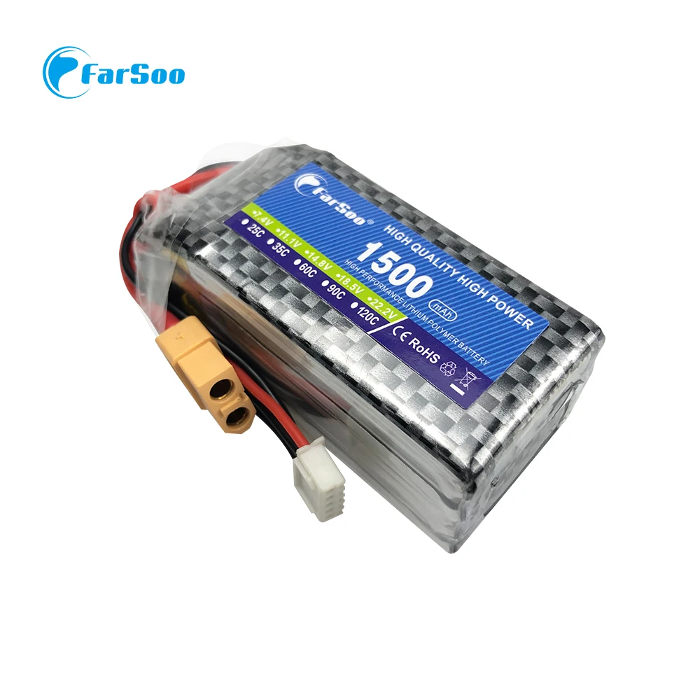 2S 7.4V 1500mAH 25c for airsoft gun RC model hobby toy quadcopter helicopter lipo battery cell