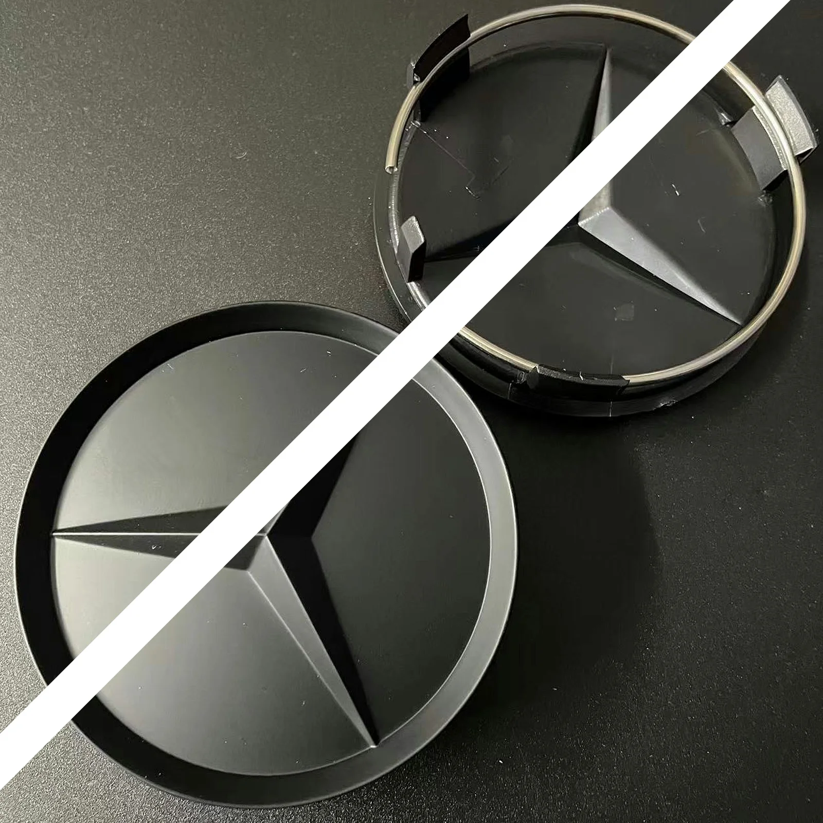 75mm Star Logo Car Wheel Center Caps Hub Caps For Mercedes Benz W176 W177 W204 W205 X156 X253 W117 W166  CLA CLK GLE GLA GLC GLK