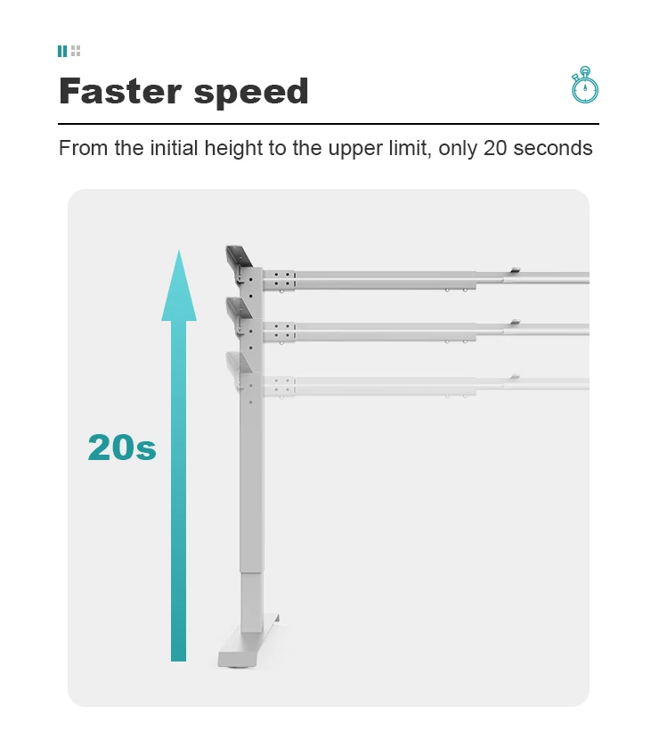 Стол Электрический с регулируемой высотой и одним Мотором для офиса