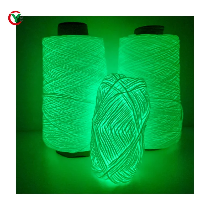 New Functional Hand knitting Light up at night Yarn 2 mm Polyester Chunky Yarn Glow in the Dark