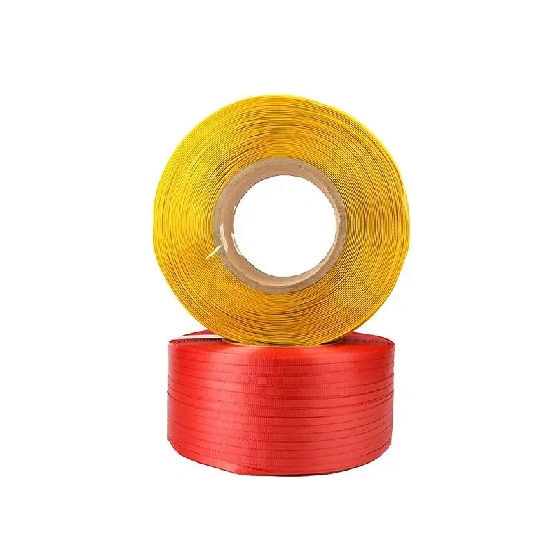 Low price good tension 12 mm machine plastic pp strapping band roll pp straps belt