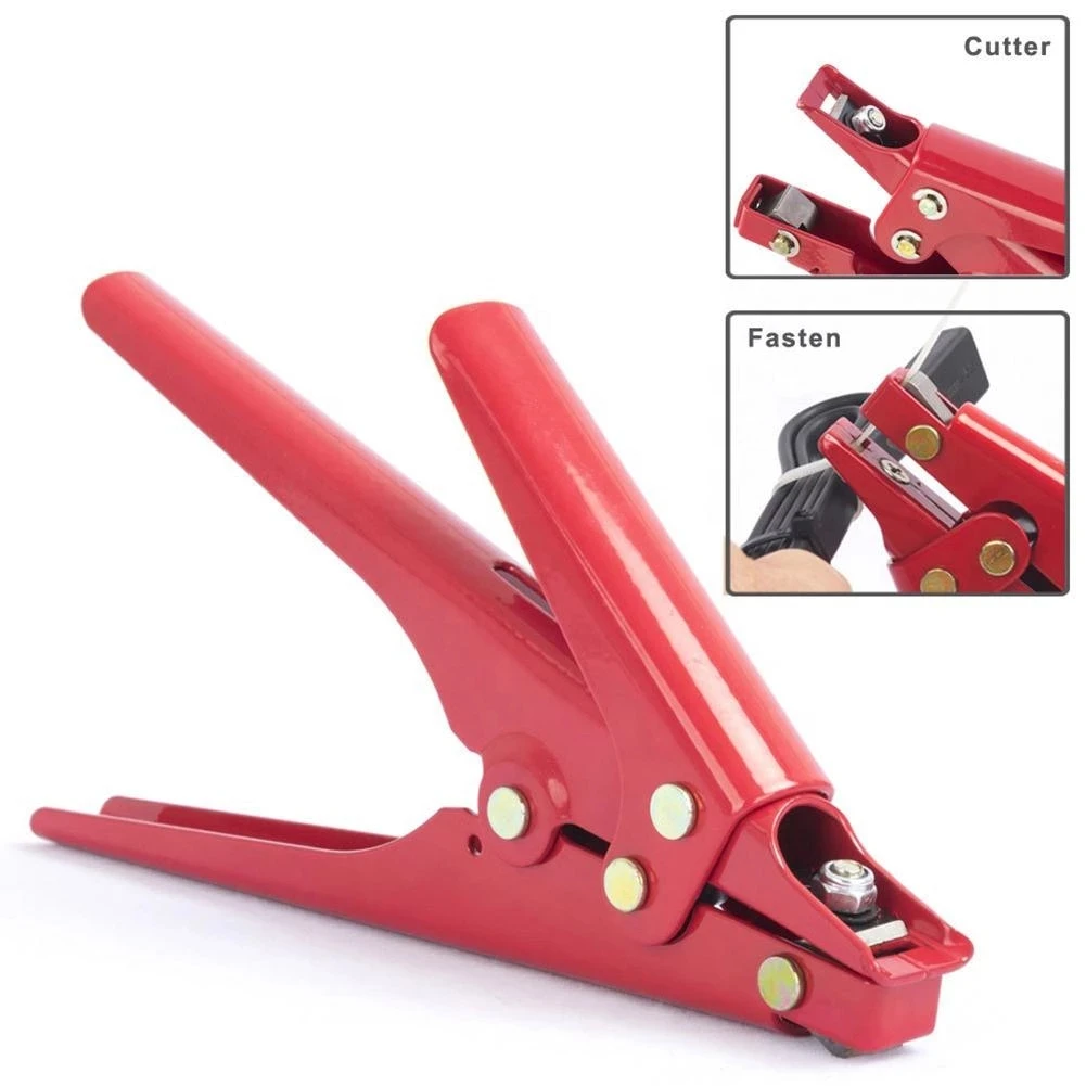 Automatic Tension Nylon Zip Cable Tie Pliers High Carbon Steel Clamp Tool Portable Fastening Strapping Cutting Gadgets